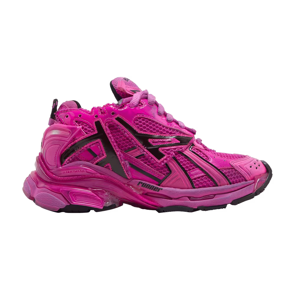 Balenciaga Women's Runner Sneaker Dark Pink