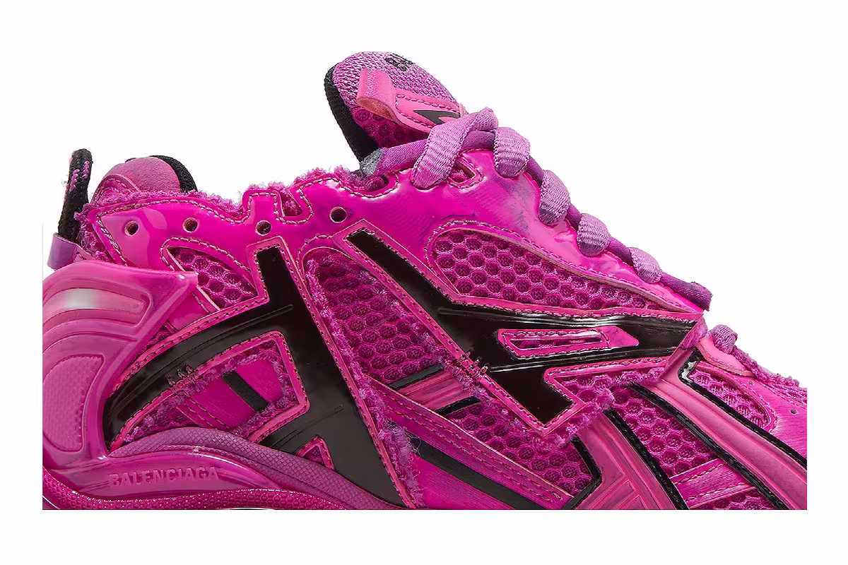 Balenciaga Women's Runner Sneaker Dark Pink, view 3