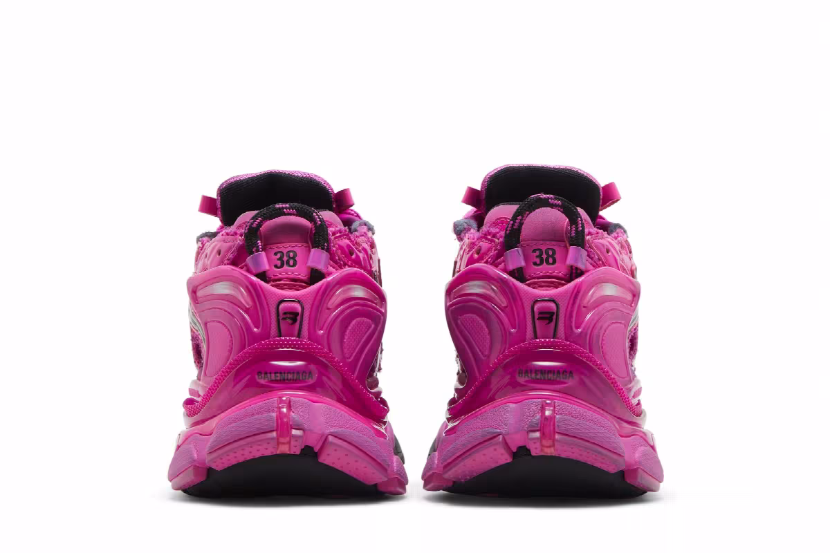 Balenciaga Women's Runner Sneaker Dark Pink, view 7