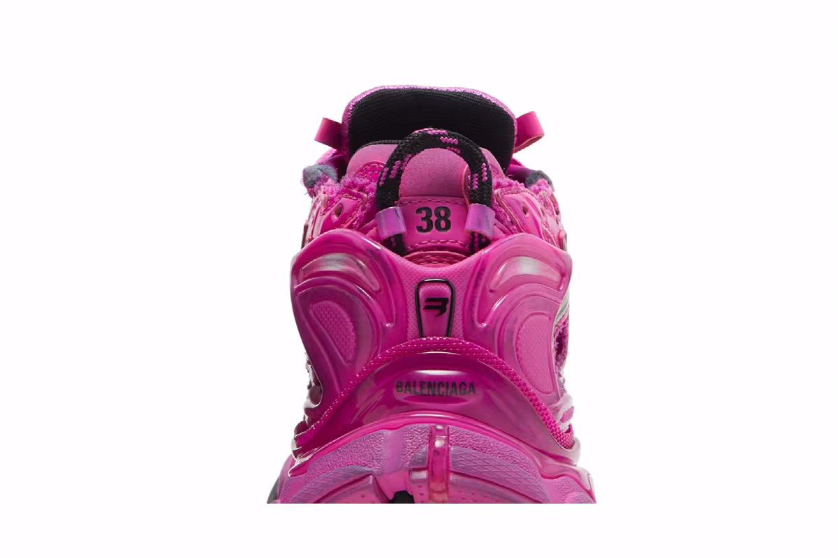 Balenciaga Women's Runner Sneaker Dark Pink, view 8