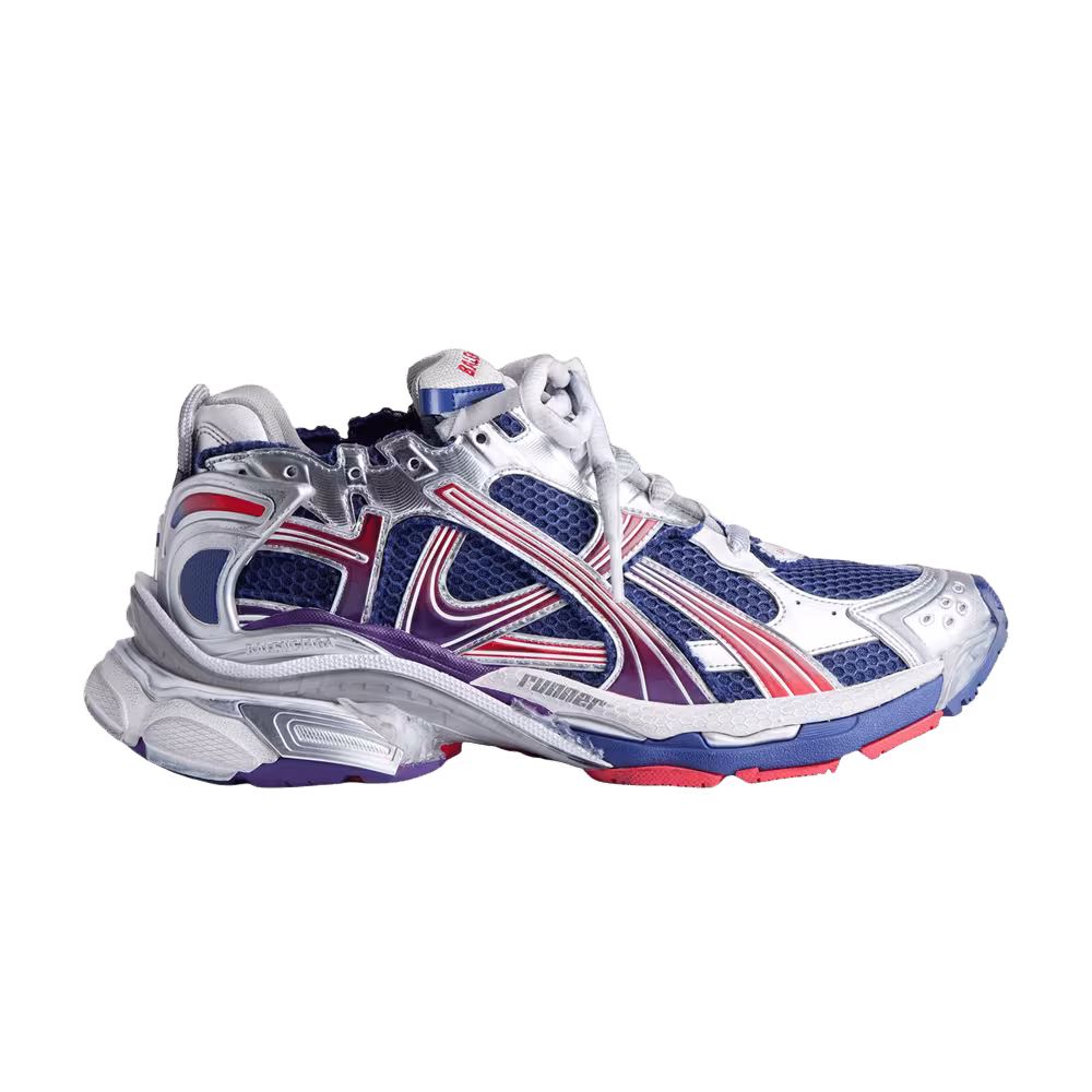 Balenciaga Runner Gradient Sneaker Navy Red Grey
