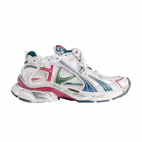 Balenciaga Runner 'White Dark Green Blue Pink'