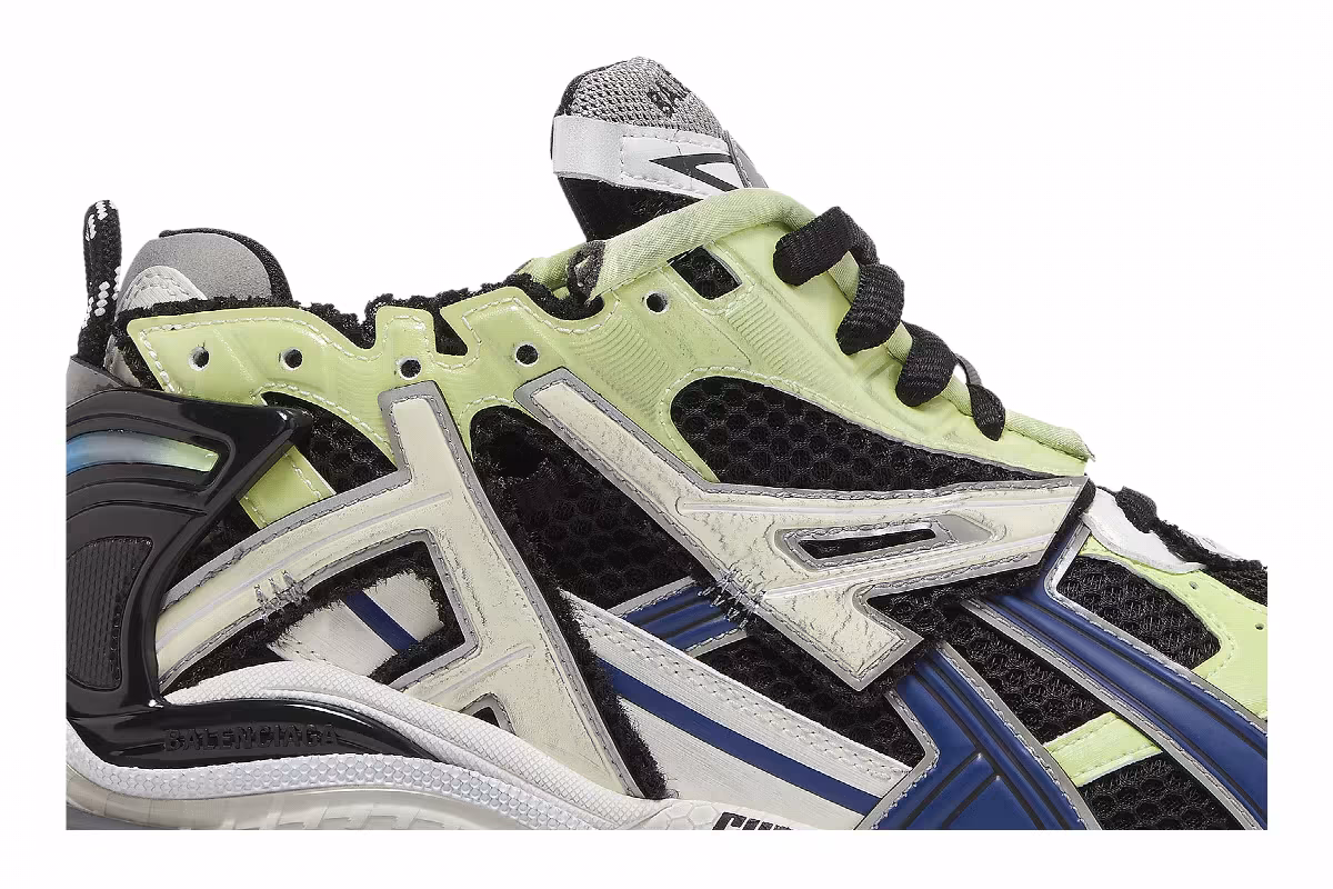 Balenciaga Runner Sneaker Grey Blue Green, view 3