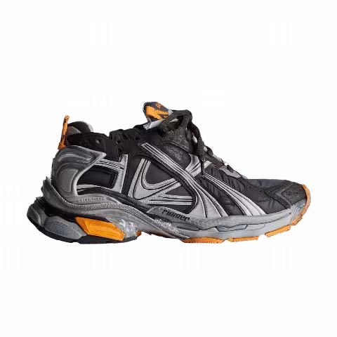 Balenciaga Runner Sneaker 'Worn-Out - Black Fluo Orange'