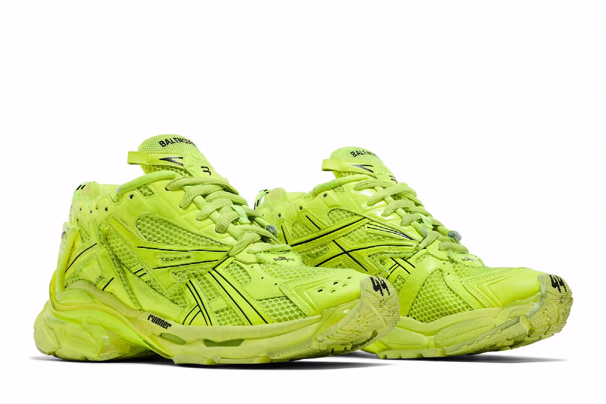 Balenciaga Runner Sneaker Fluo Yellow, view 9