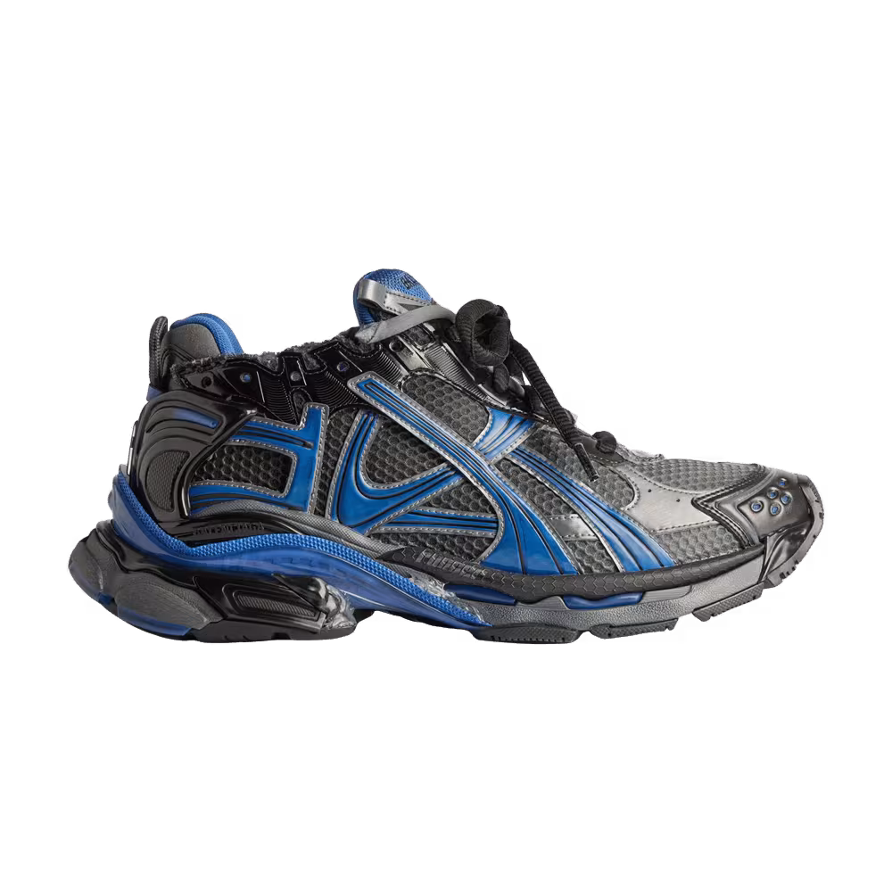Balenciaga Runner Gradient Mesh Sneaker Black Blue Grey