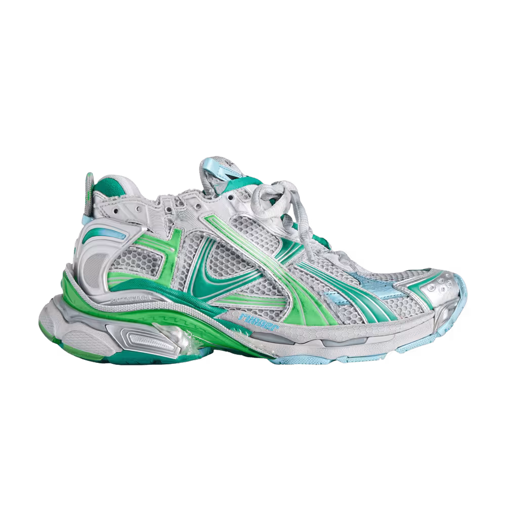 Balenciaga Runner Sneaker Grey Green Blue