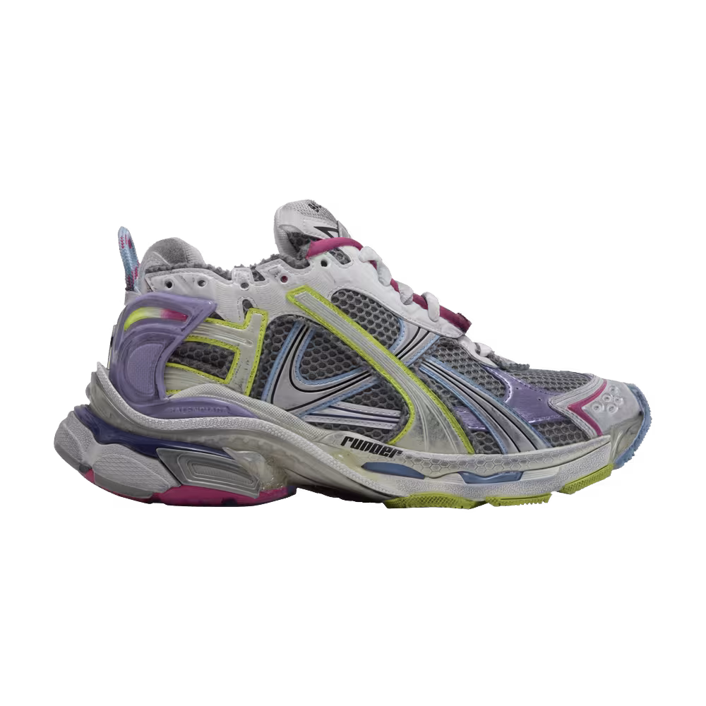 Balenciaga Women's Runner Sneaker Grey Light Purple