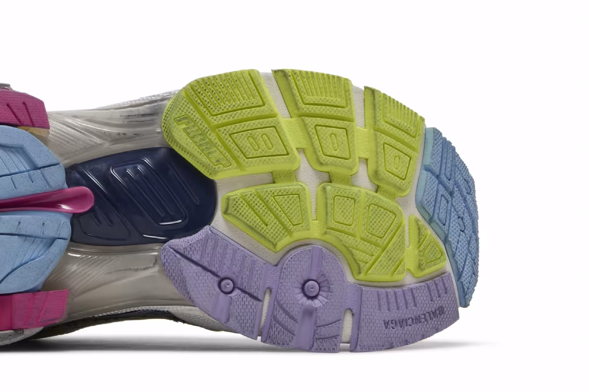 Balenciaga Women's Runner Sneaker Grey Light Purple, view 6