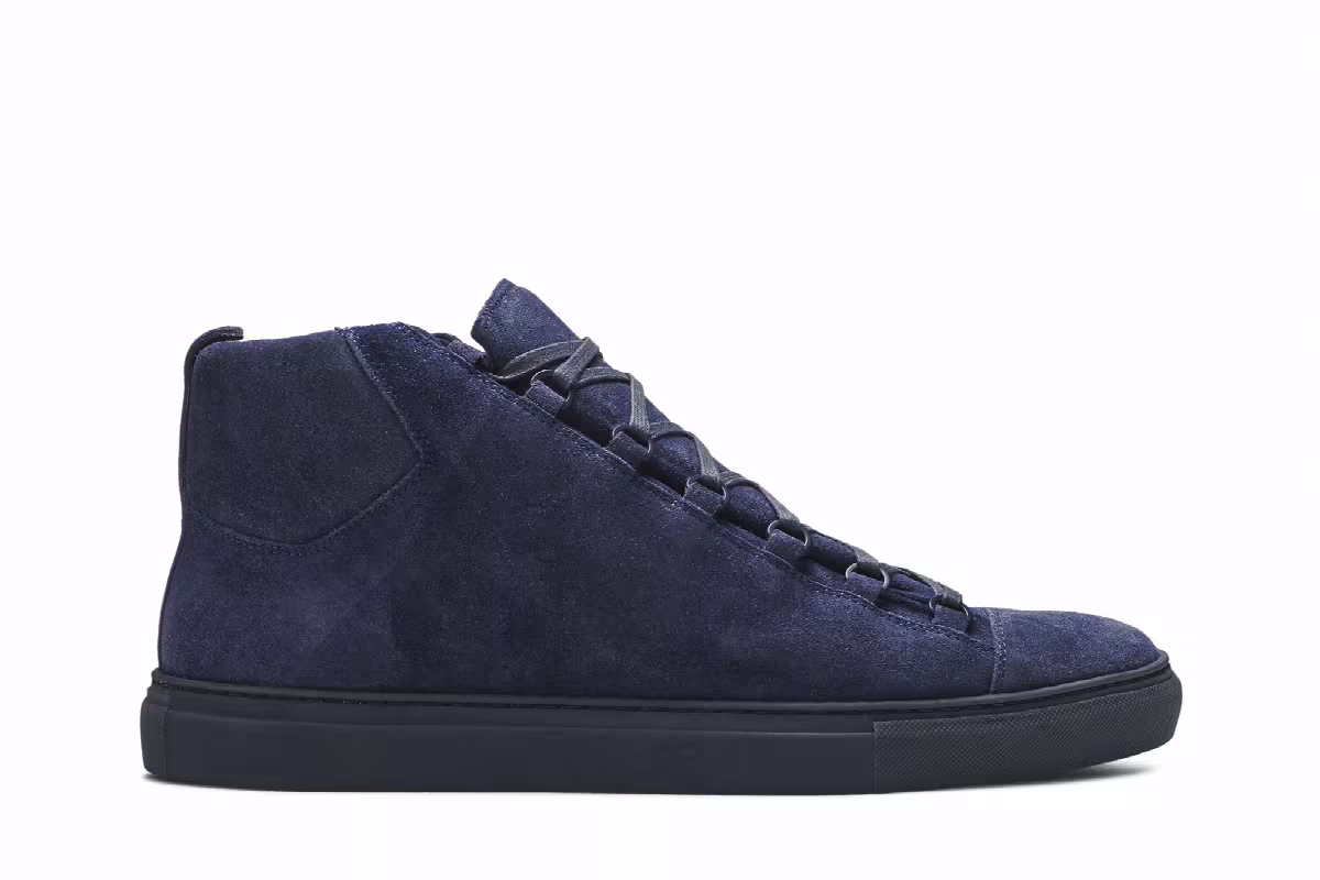 Balenciaga Arena Velvet High Blue, view 2