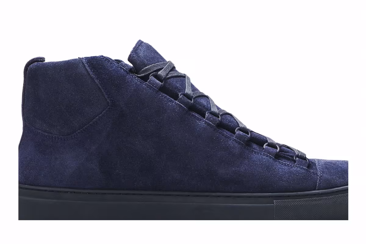 Balenciaga Arena Velvet High Blue, view 3
