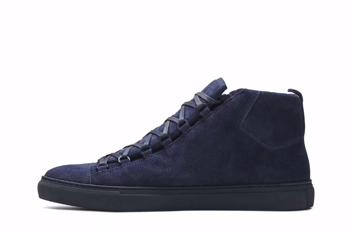 Balenciaga Arena Velvet High Blue, view 4