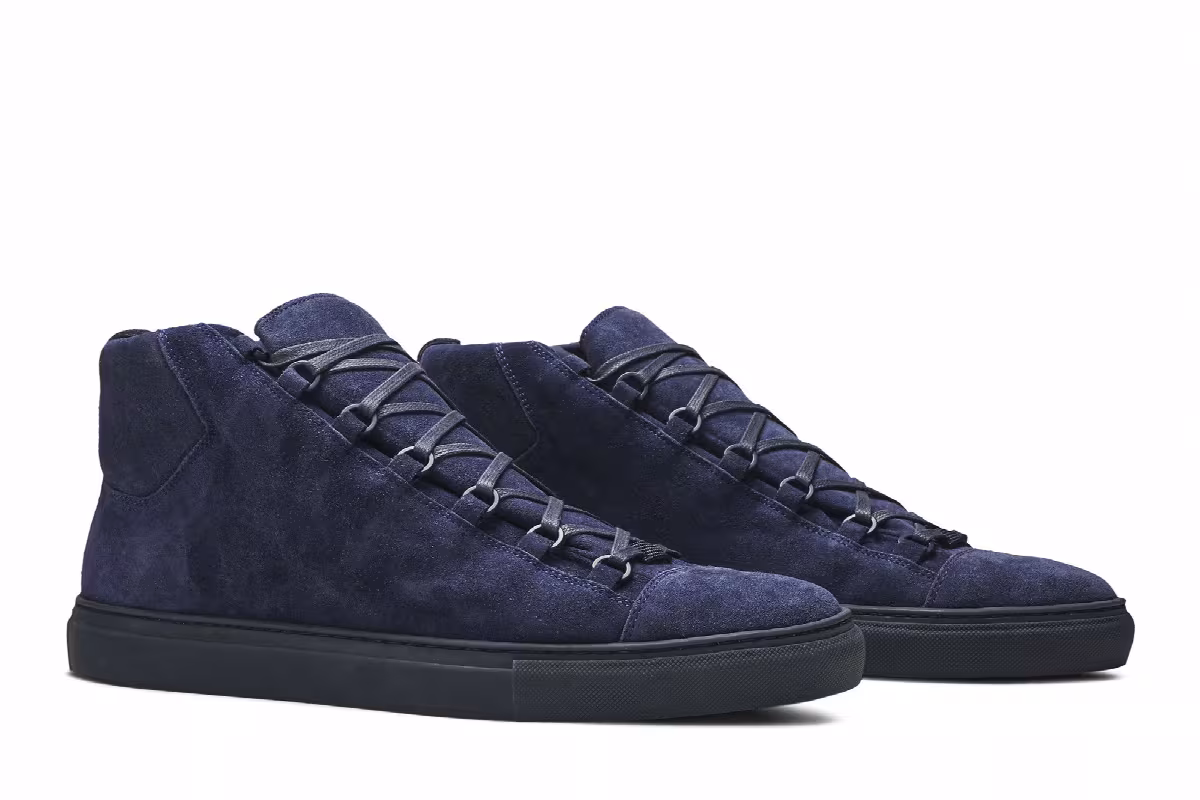 Balenciaga Arena Velvet High Blue, view 9