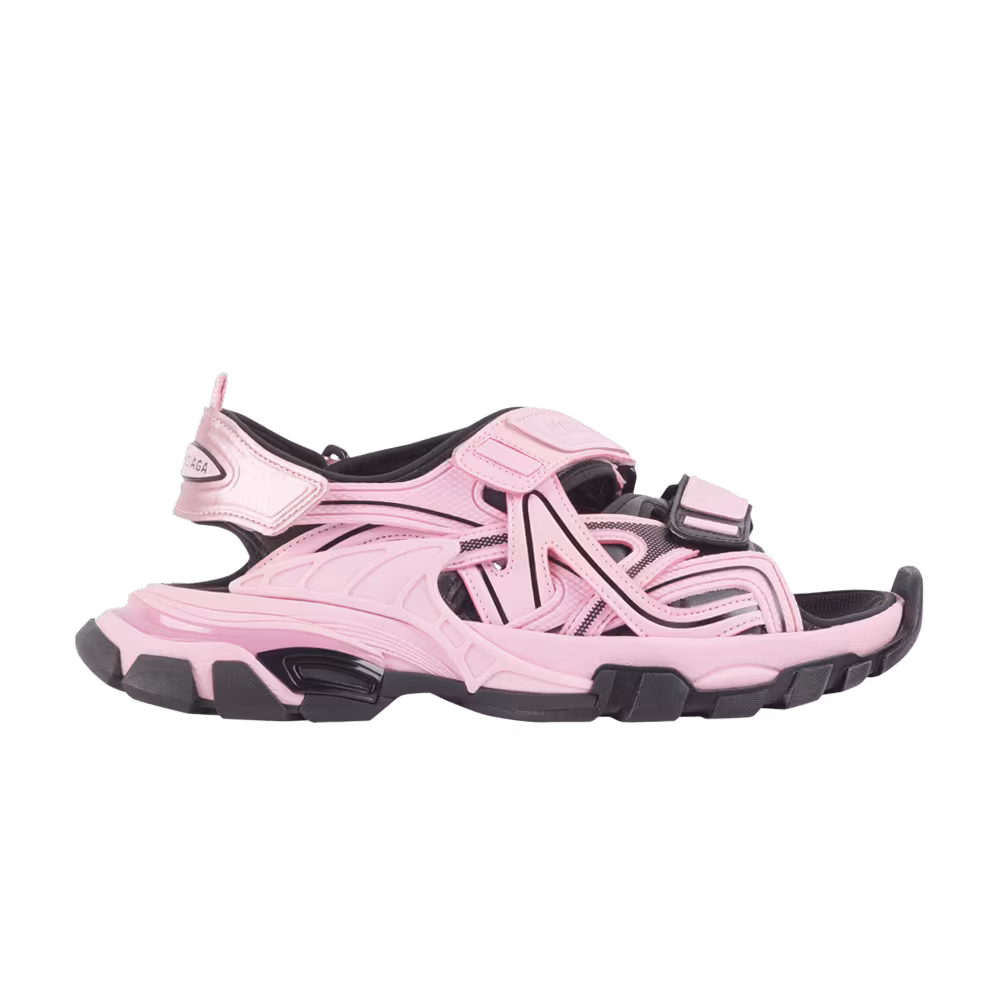 Balenciaga Women's Track Sandal Neon Pink Black