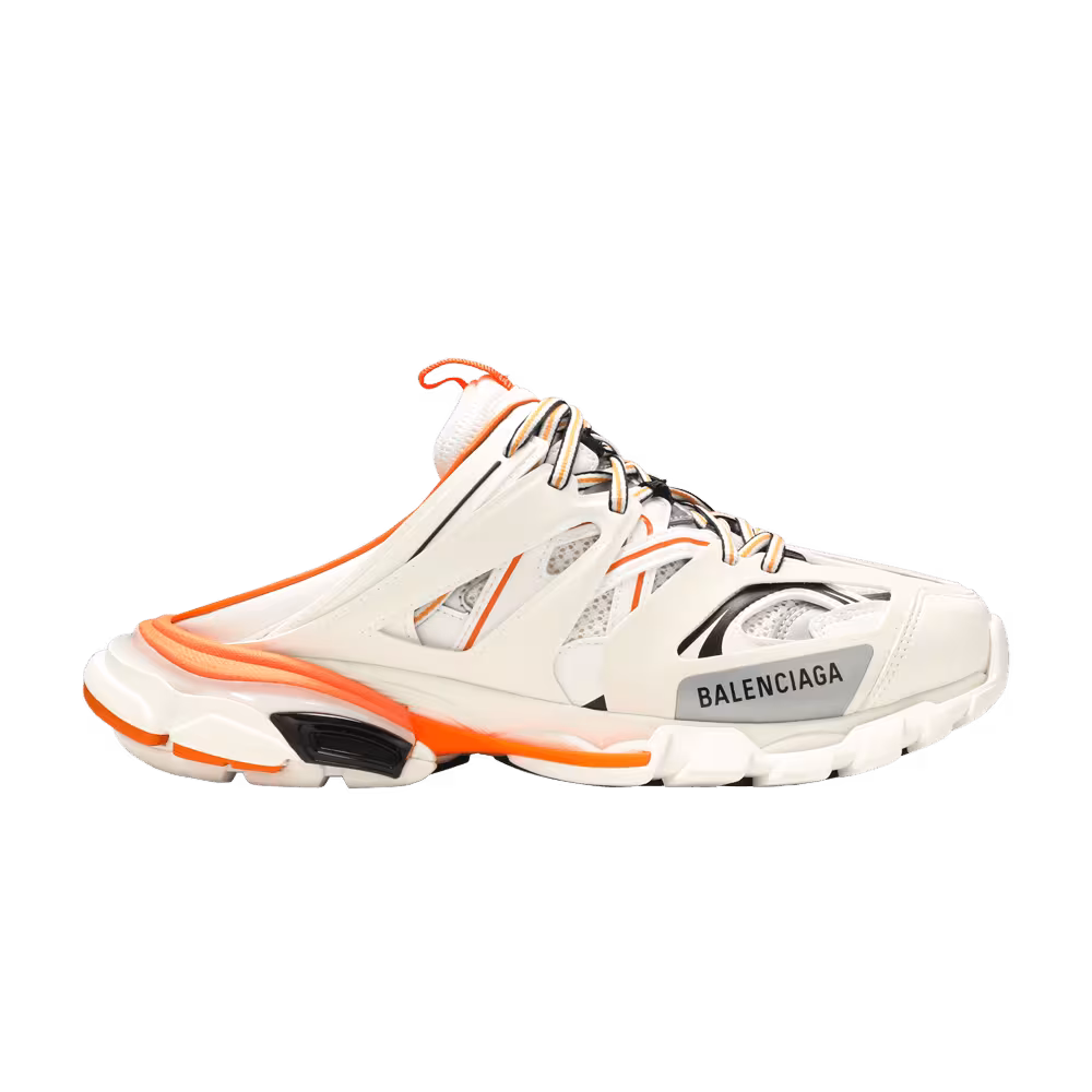 Balenciaga Track Mule White Orange