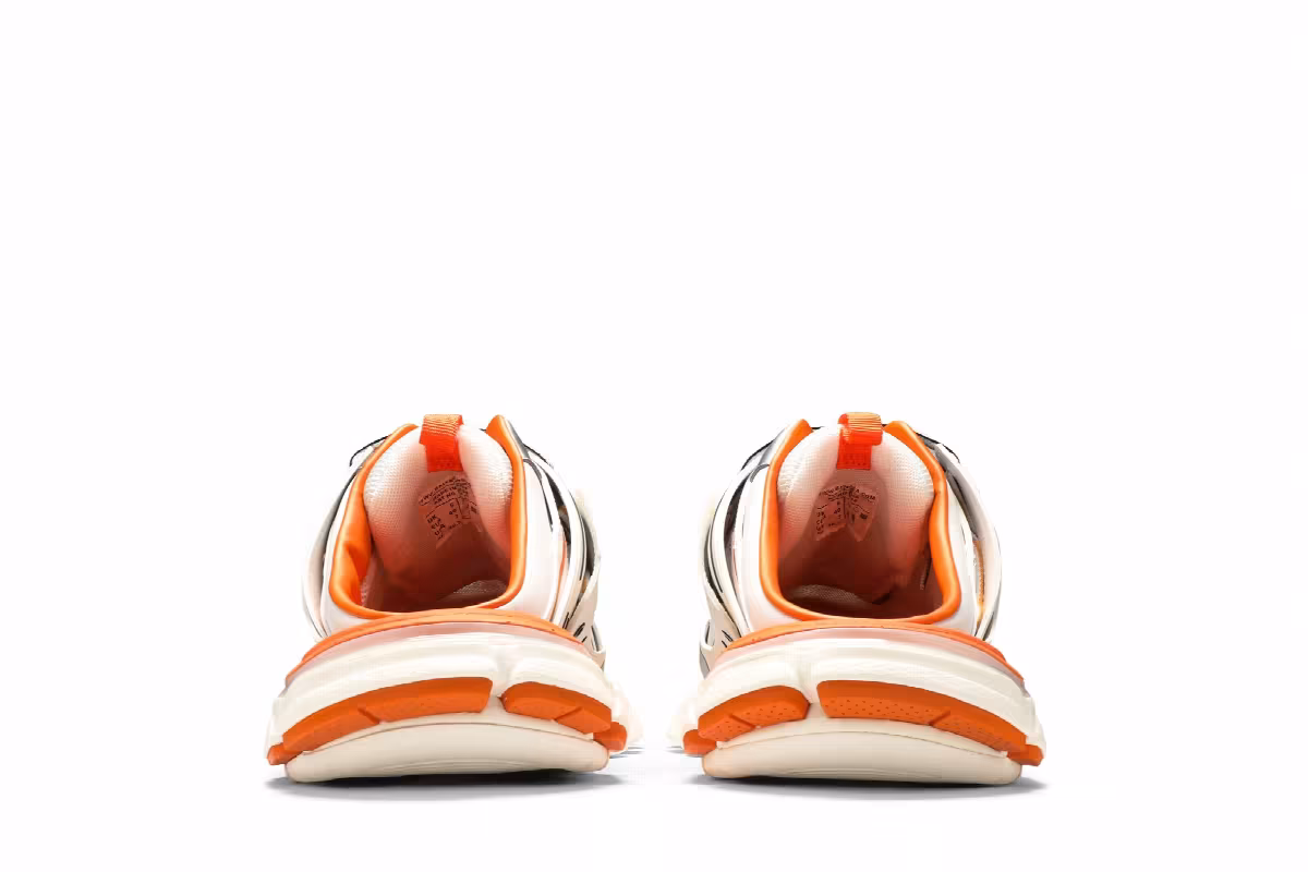 Balenciaga Track Mule White Orange, view 7