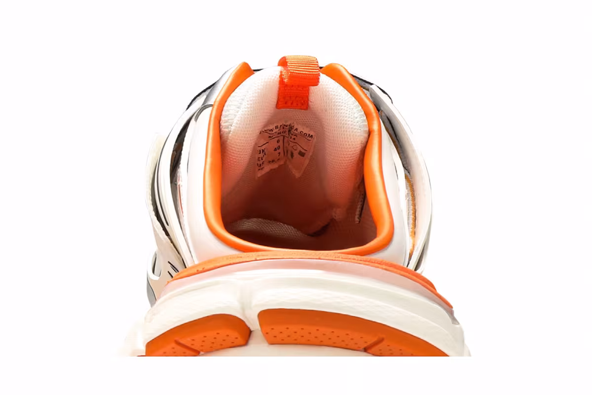 Balenciaga Track Mule White Orange, view 8