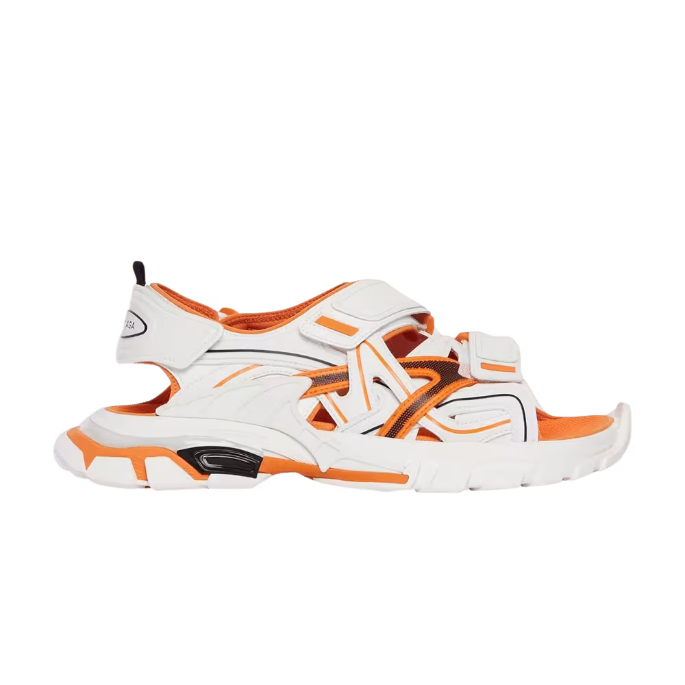 Balenciaga Women's Track Sandal White Orange