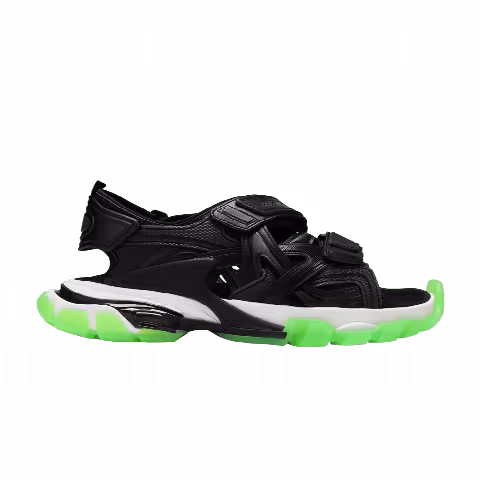 Balenciaga Track Sandal 'Clearsole - Black Fluo Green'
