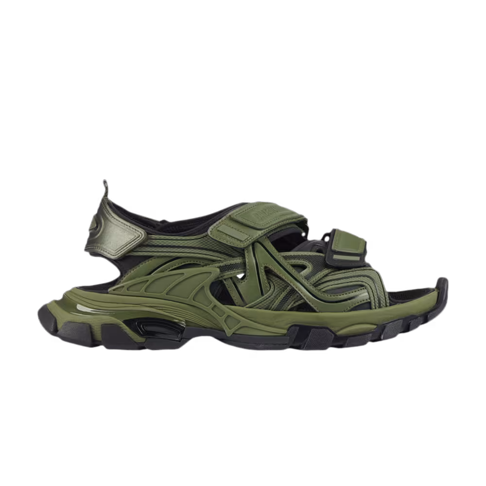 Balenciaga Track Sandal Khaki Black