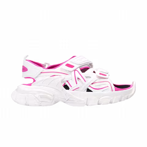 Balenciaga Wmns Track Sandal 'White Fluo Pink'