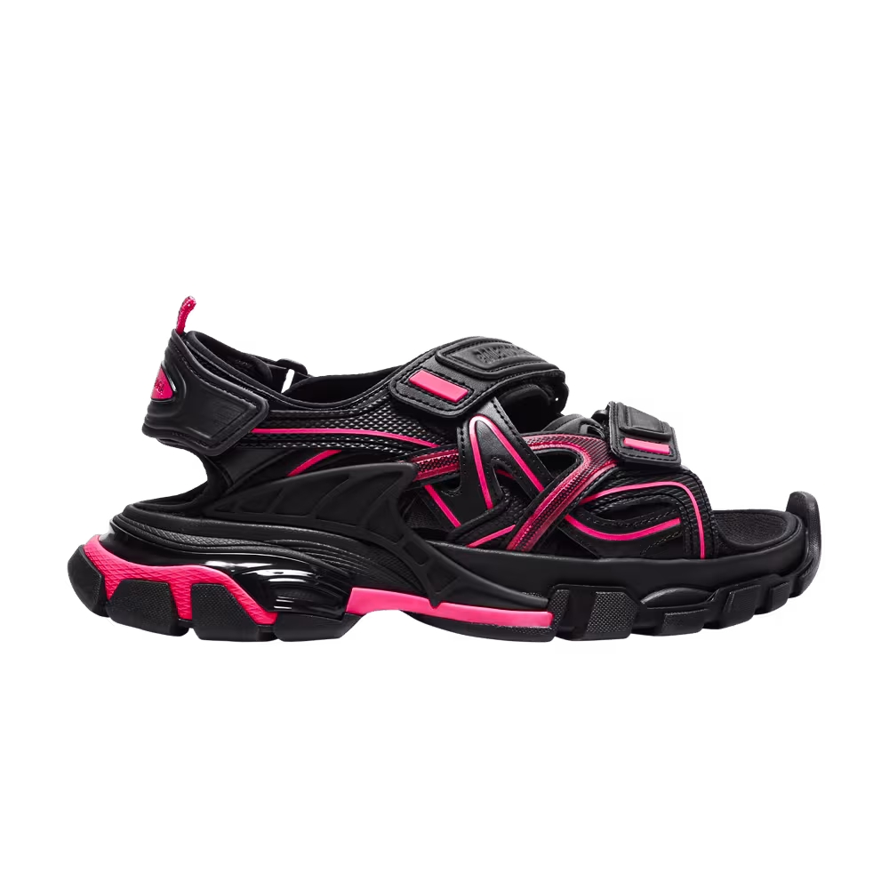 Balenciaga Women's Track Sandal Black Pink