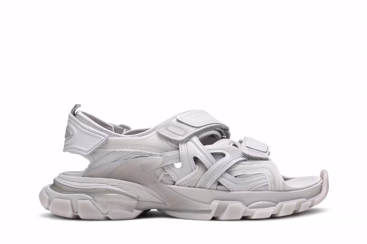 Balenciaga Track Sandal Clearsole - Grey, view 2