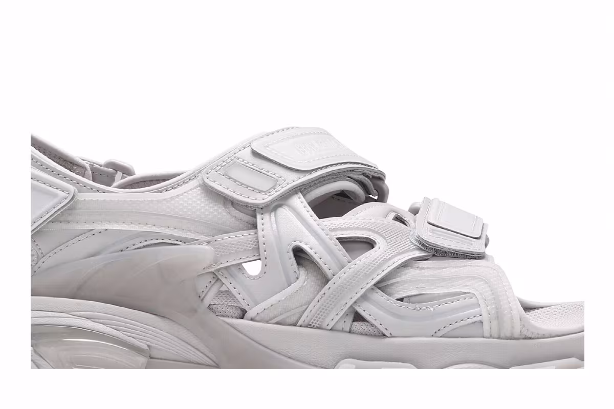 Balenciaga Track Sandal Clearsole - Grey, view 3