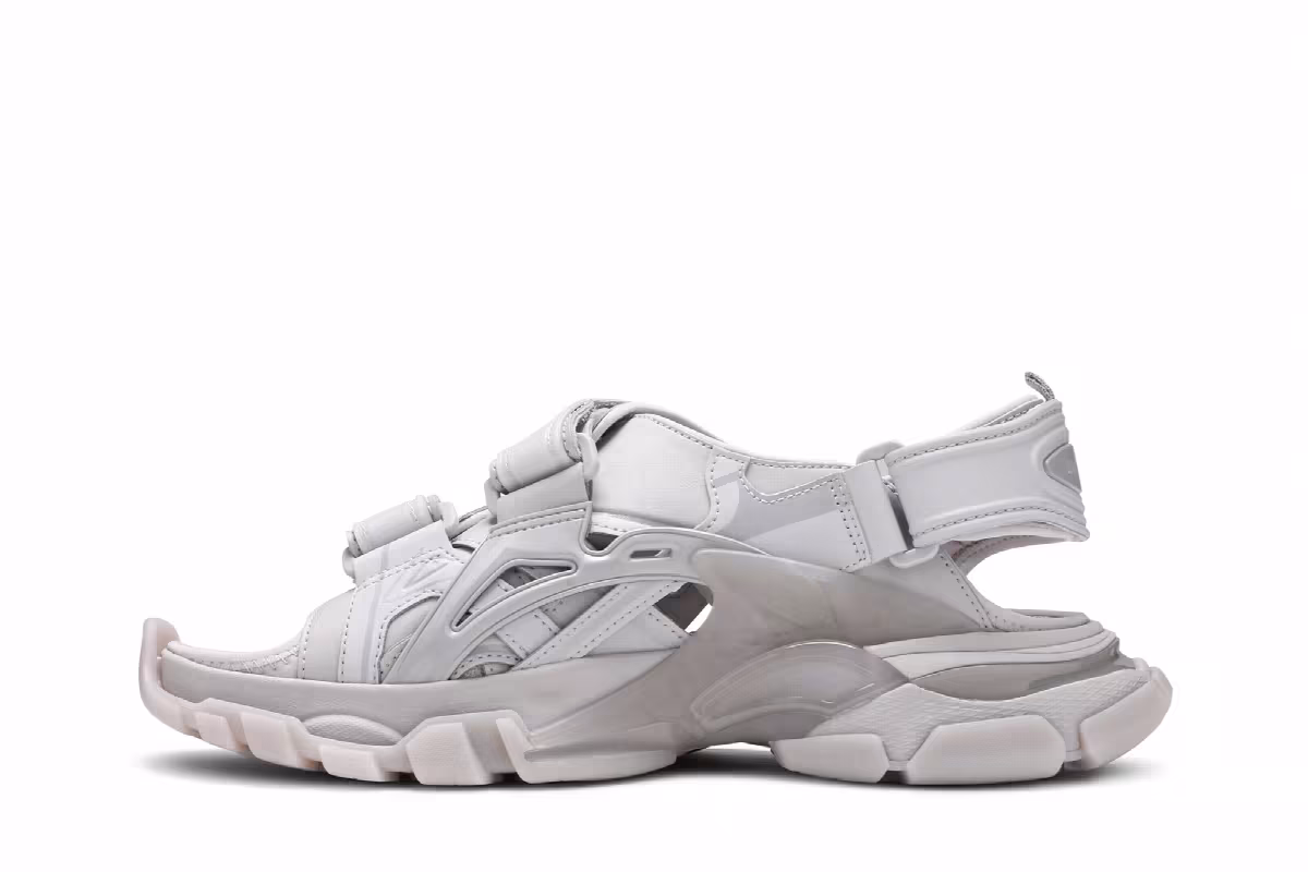 Balenciaga Track Sandal Clearsole - Grey, view 4
