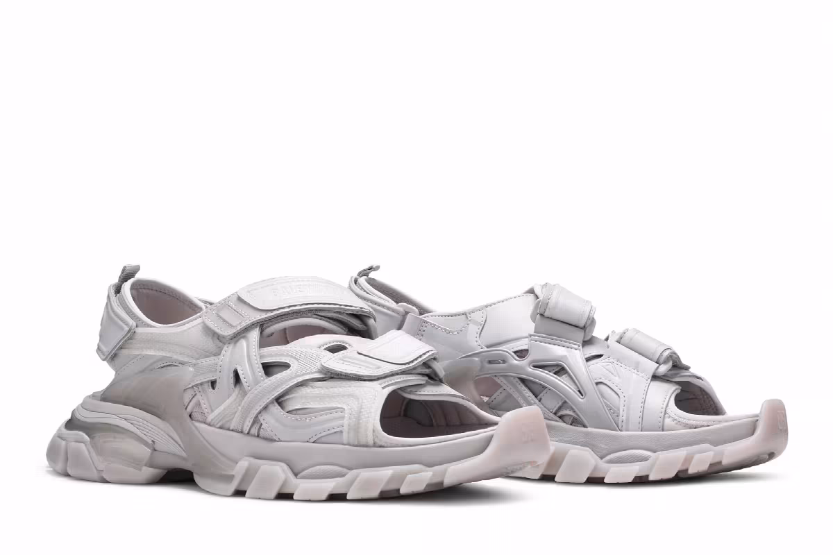 Balenciaga Track Sandal Clearsole - Grey, view 9