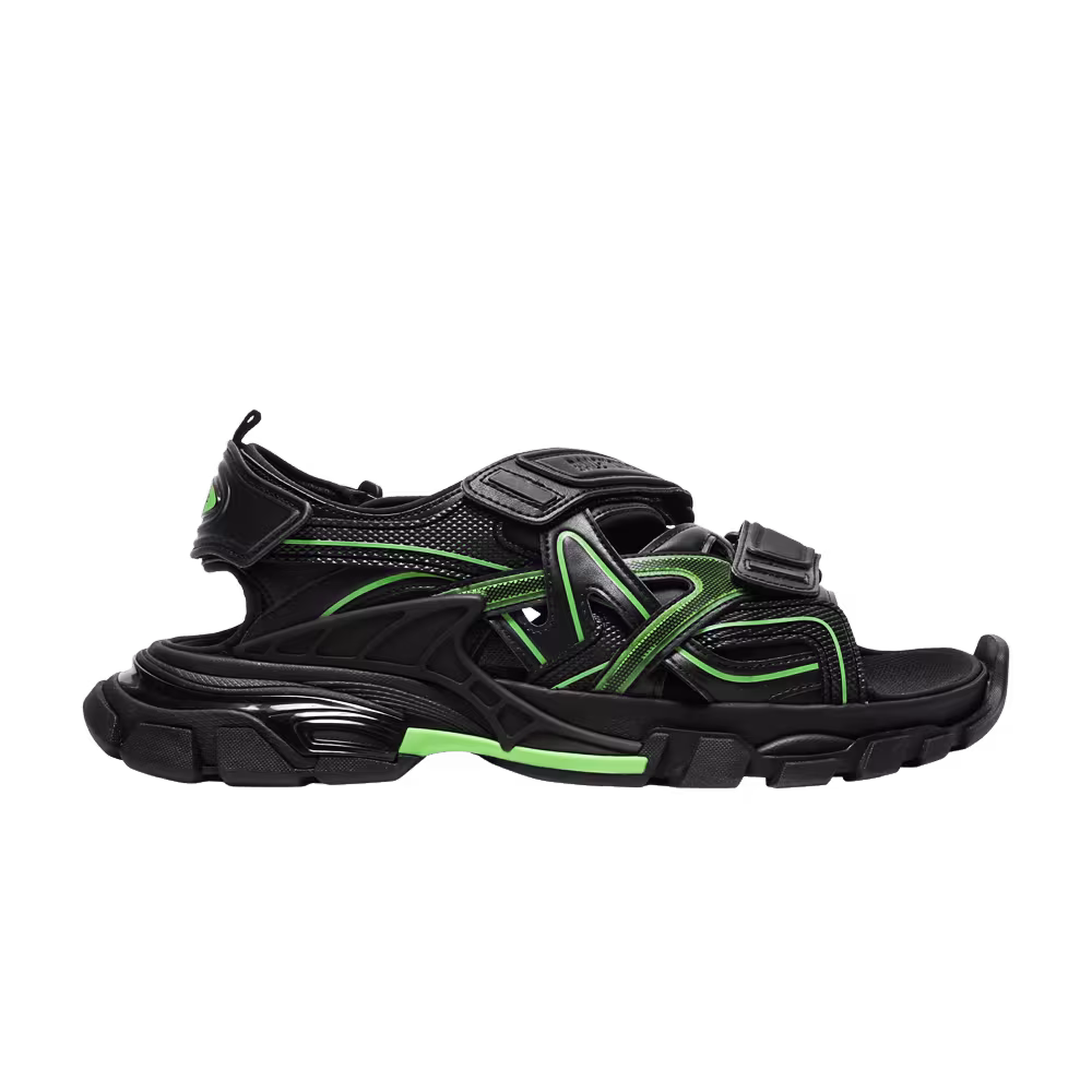Balenciaga Track Sandal Black Fluo Green
