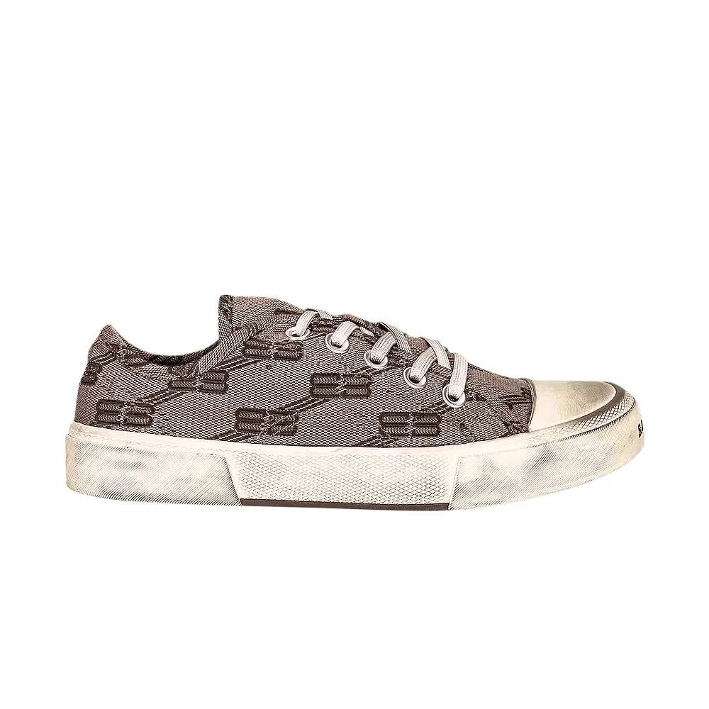 Balenciaga Paris Low BB Monogram - Dark Mink Grey