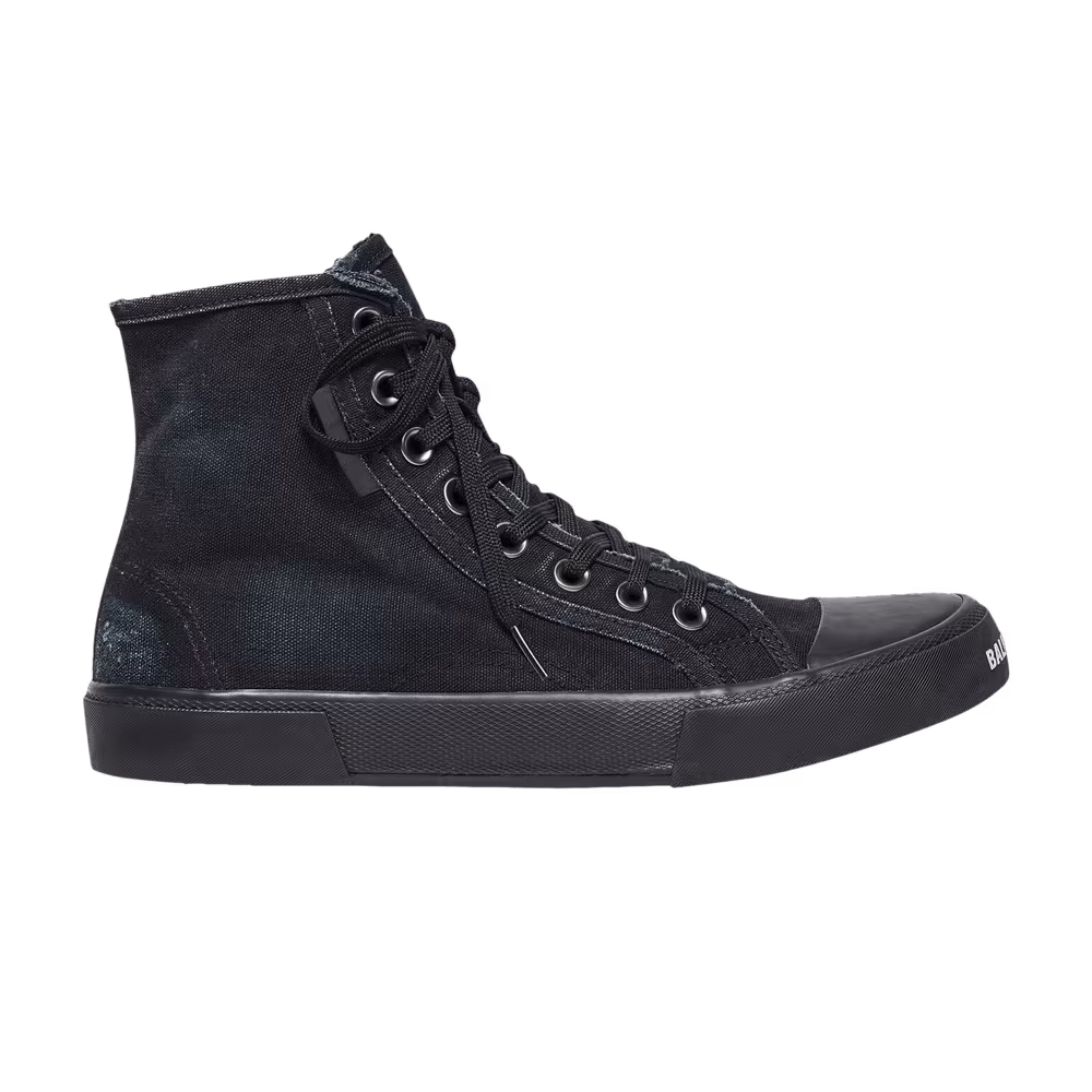 Balenciaga Paris High Destroyed - Triple Black