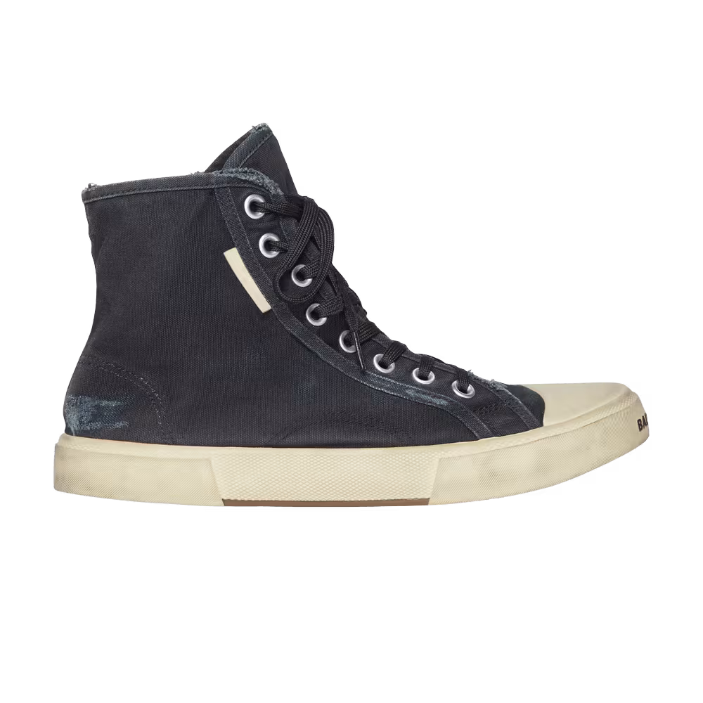 Balenciaga Women's Paris High Destroyed - Black White