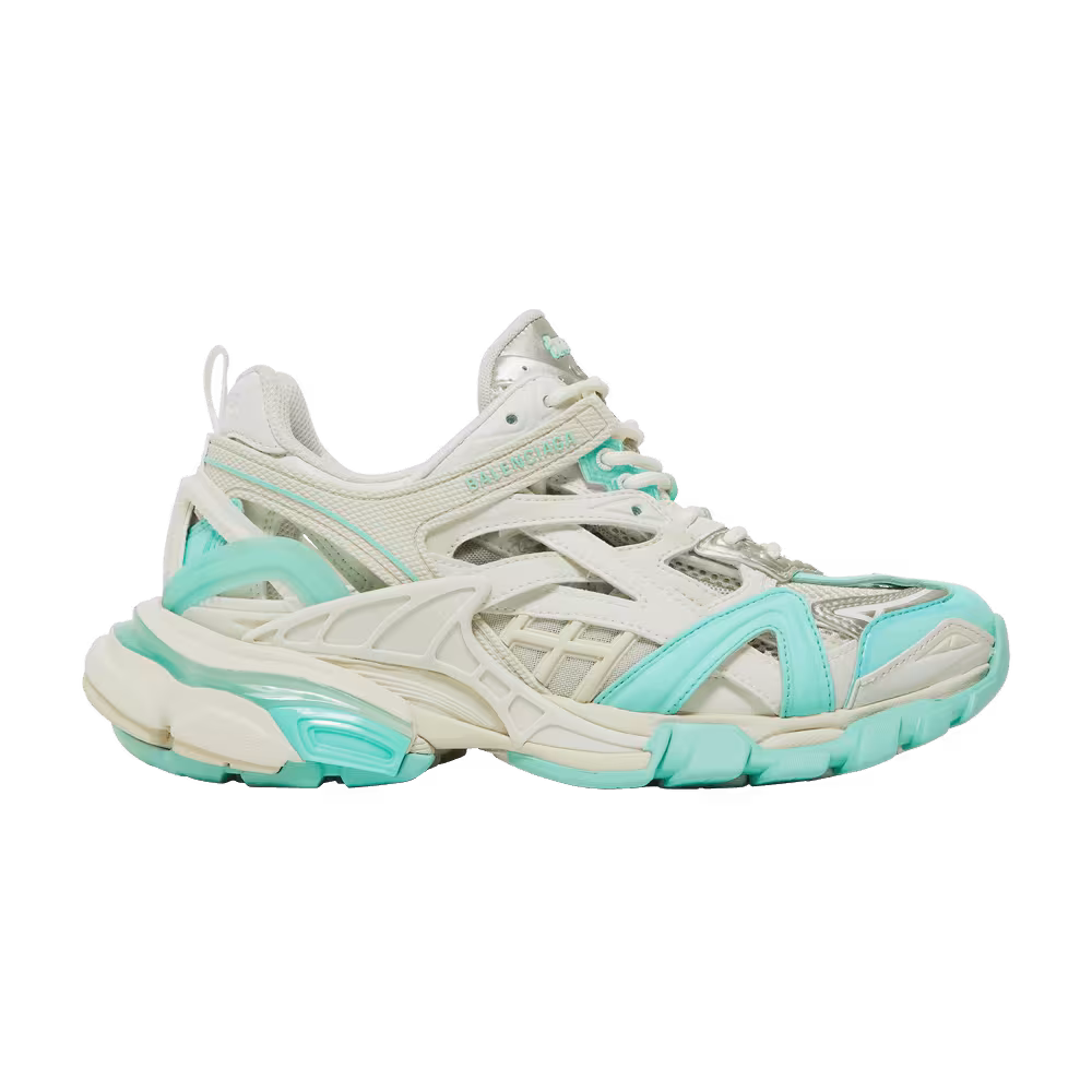Balenciaga Women's Track.2 Sneaker White Green