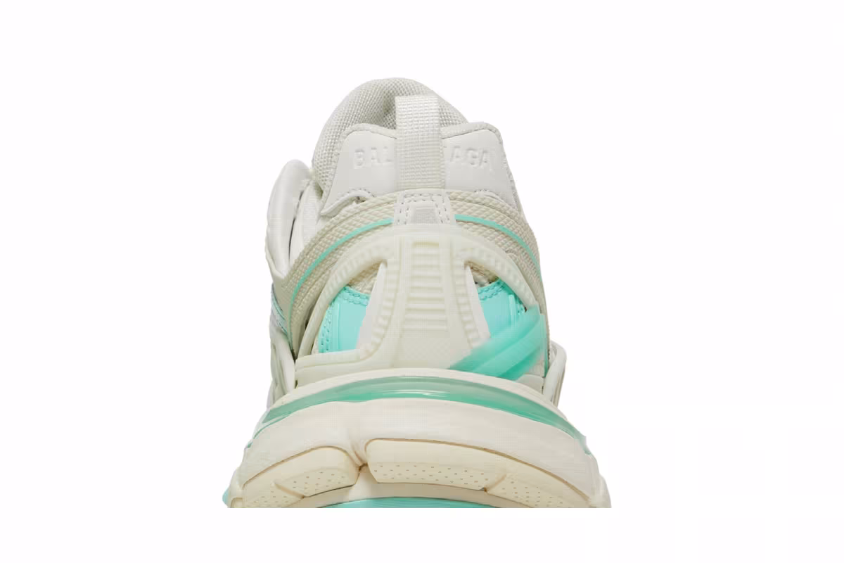 Balenciaga Women's Track.2 Sneaker White Green, view 8