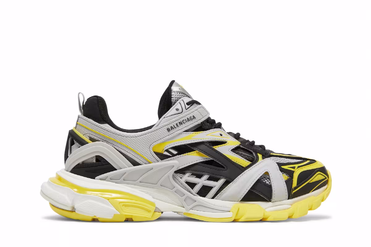 Balenciaga Track.2 Sneaker Grey Yellow, view 2