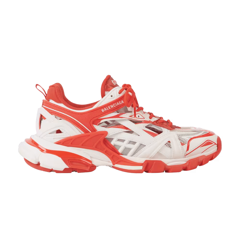 Balenciaga Track.2 Open Sneaker White Red