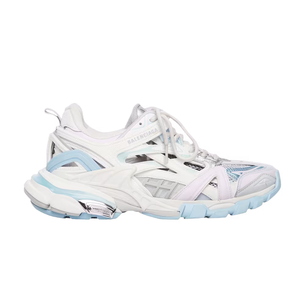 Balenciaga Women's Track.2 Sneaker White Light Blue