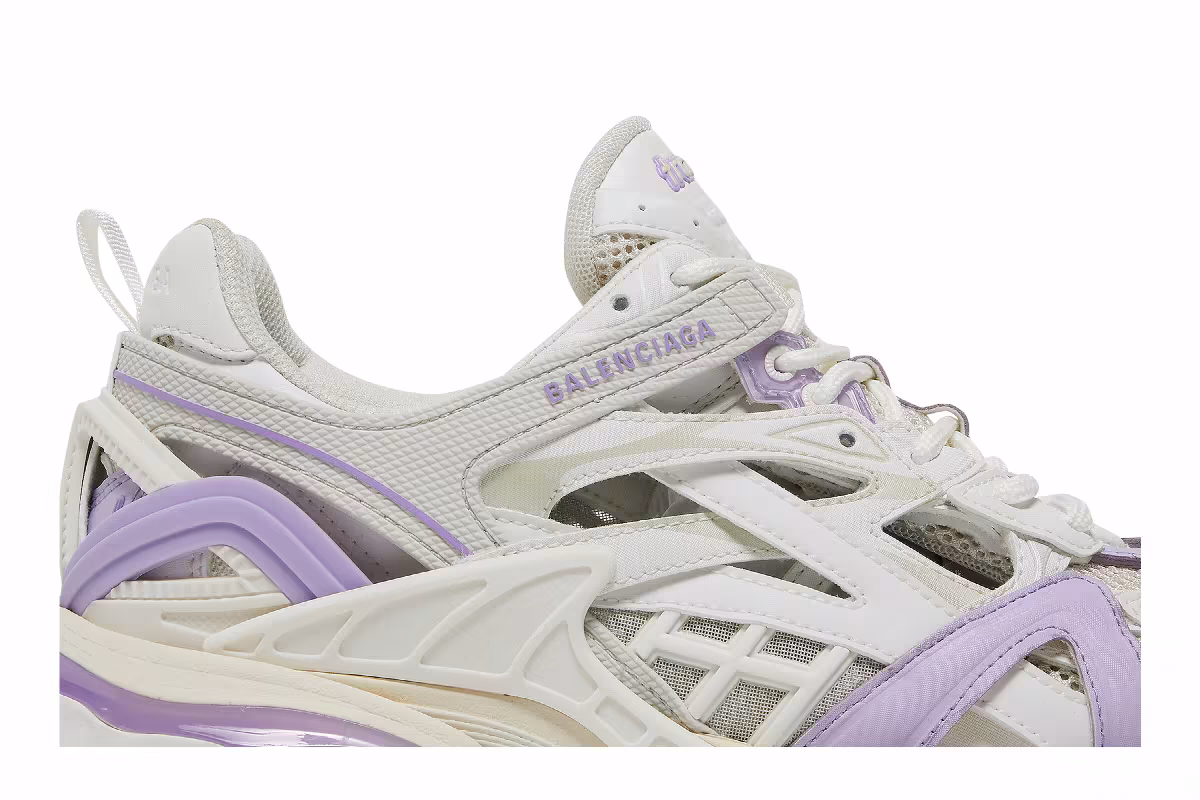 Balenciaga Women's Track.2 Sneaker Purple White, view 3