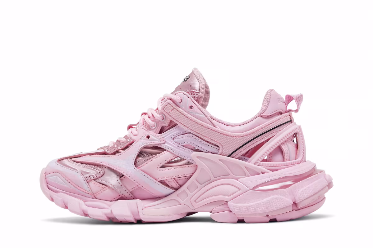 Balenciaga Women's Track.2 Sneaker Pink, view 4