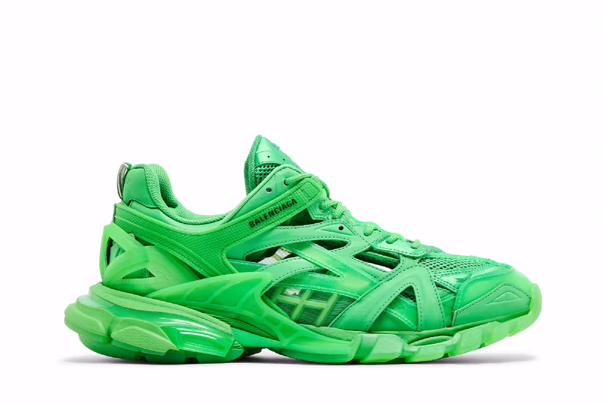 Balenciaga Track.2 Sneaker Clear Sole - Green, view 2