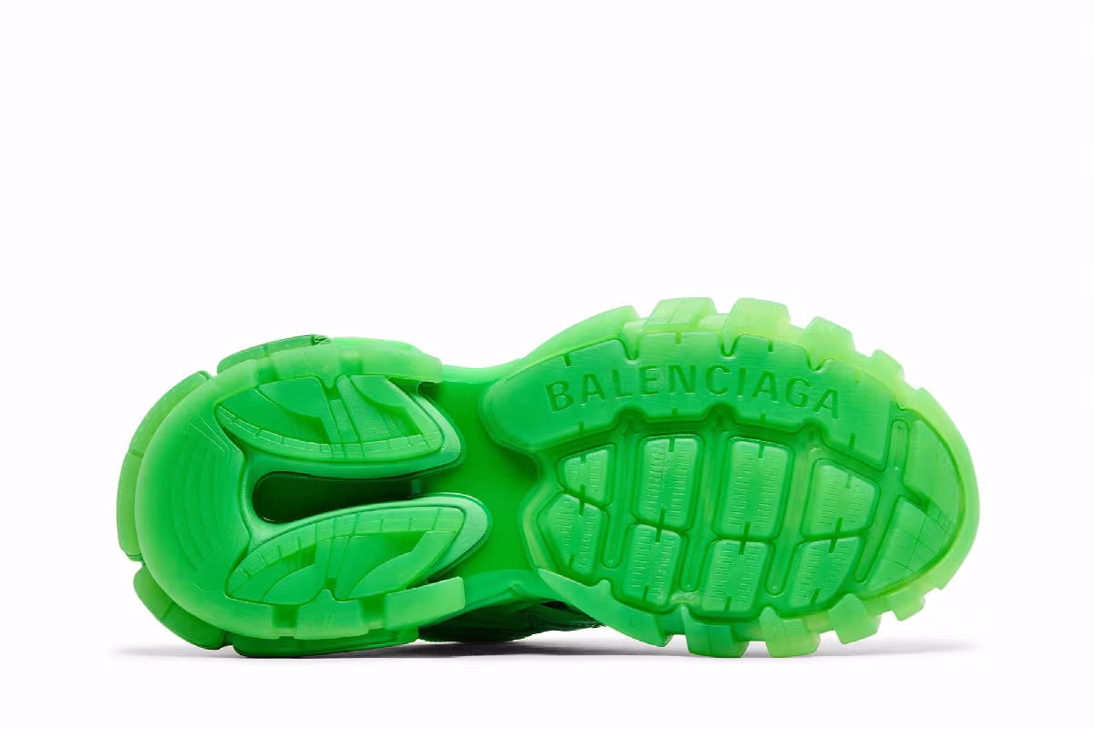 Balenciaga Track.2 Sneaker Clear Sole - Green, view 5