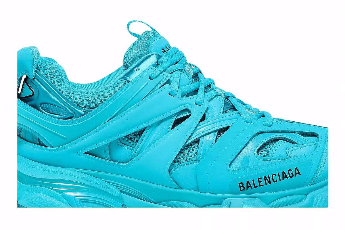 Balenciaga Women's Track Trainer Light Blue, view 3
