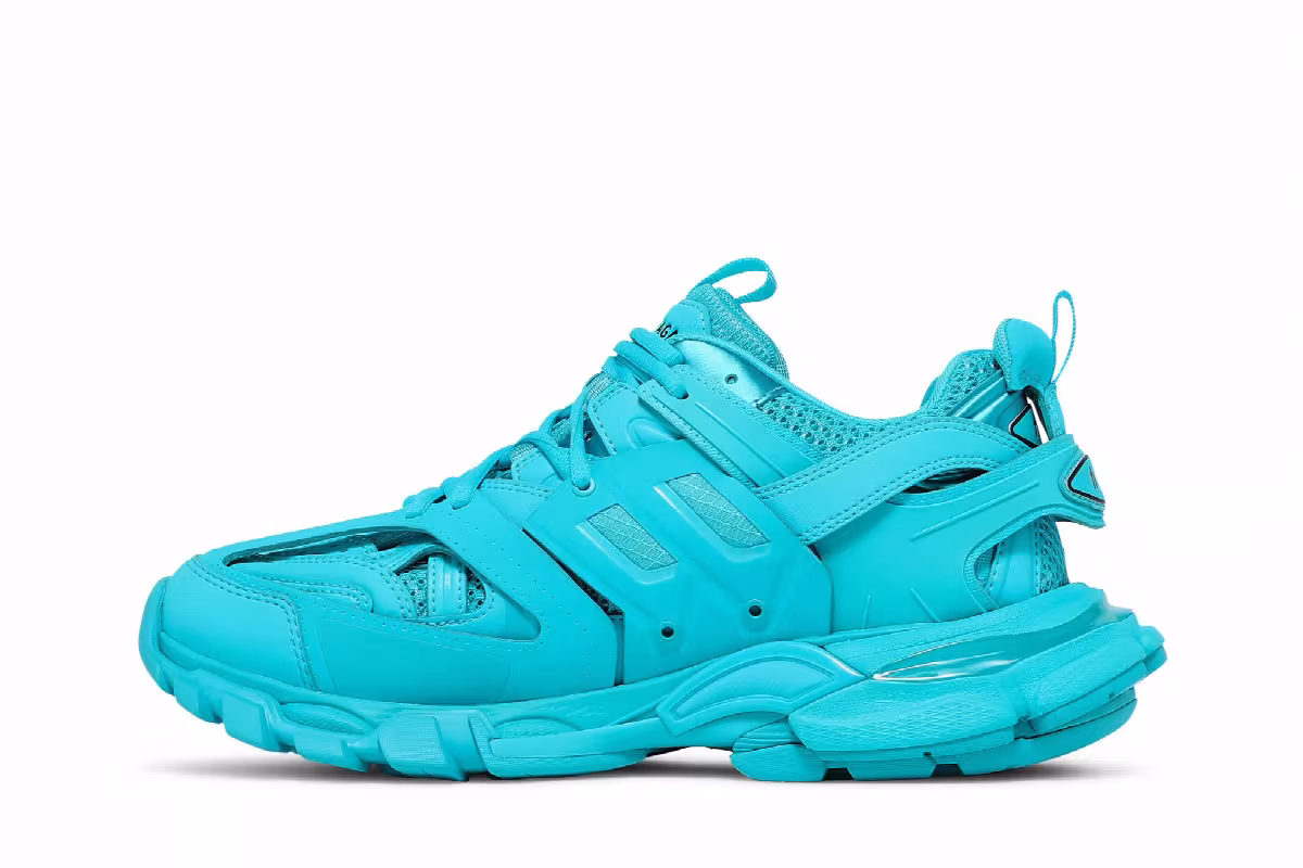 Balenciaga Women's Track Trainer Light Blue, view 4