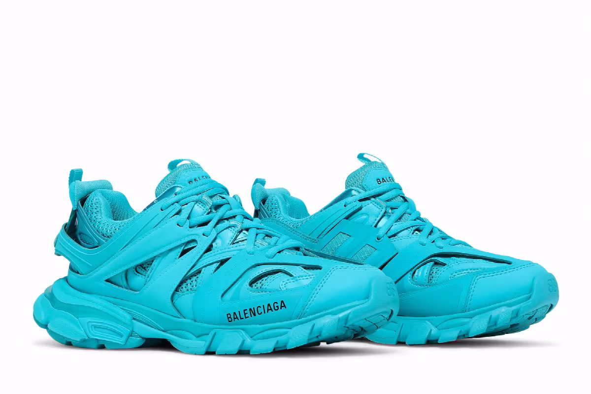 Balenciaga Women's Track Trainer Light Blue, view 9
