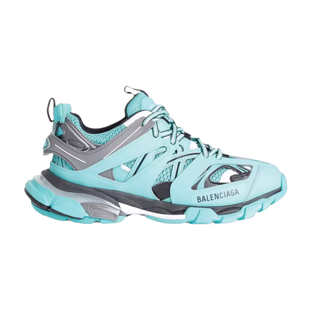 Balenciaga Women's Track Trainer Turquoise Grey