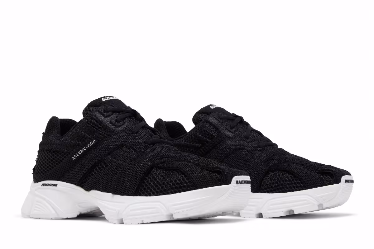 Balenciaga Phantom Sneaker Black White, view 9