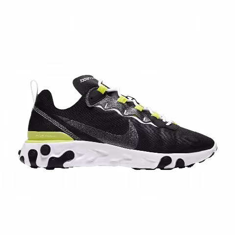 Nike Wmns React Element 55 SE 'Black Lemon Venom'