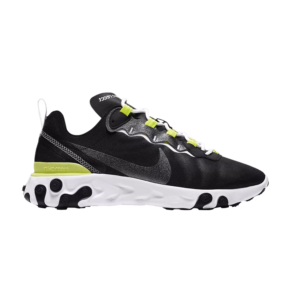 Nike Women's React Element 55 SE Black Lemon Venom